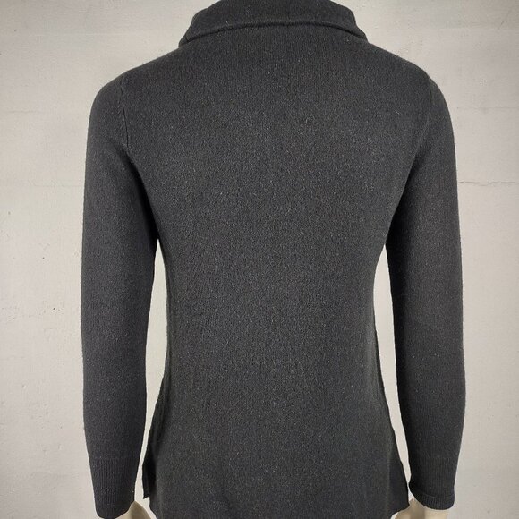 Talbots black rolled collar 100% Cashmere pullover sweater ladies size P - Picture 4 of 7